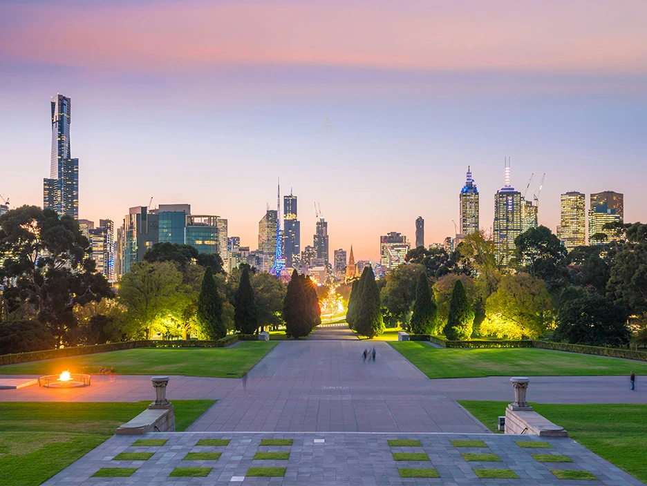 Melbourne from shrine