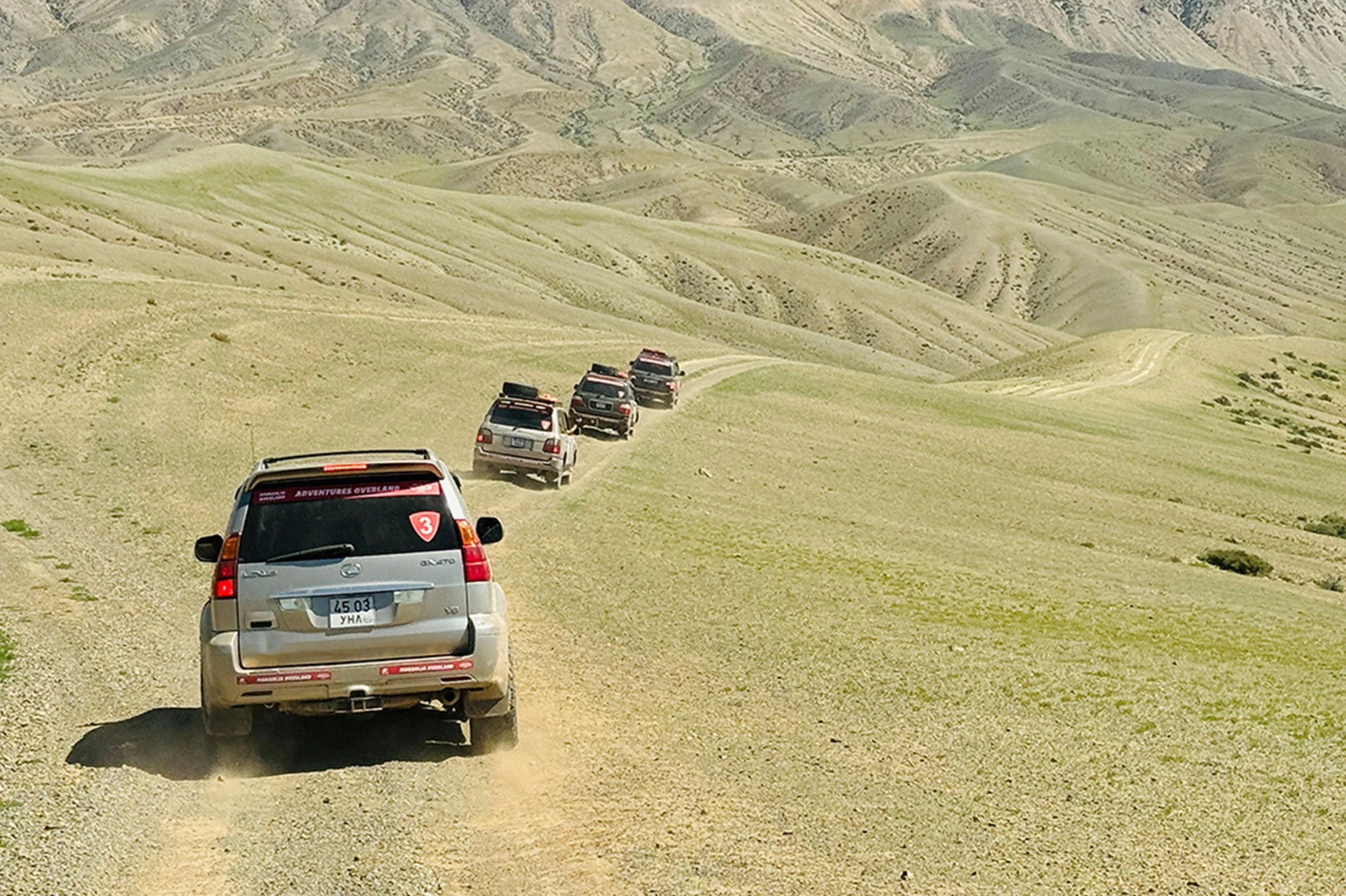 Off-roading on Mongolia’s terrain