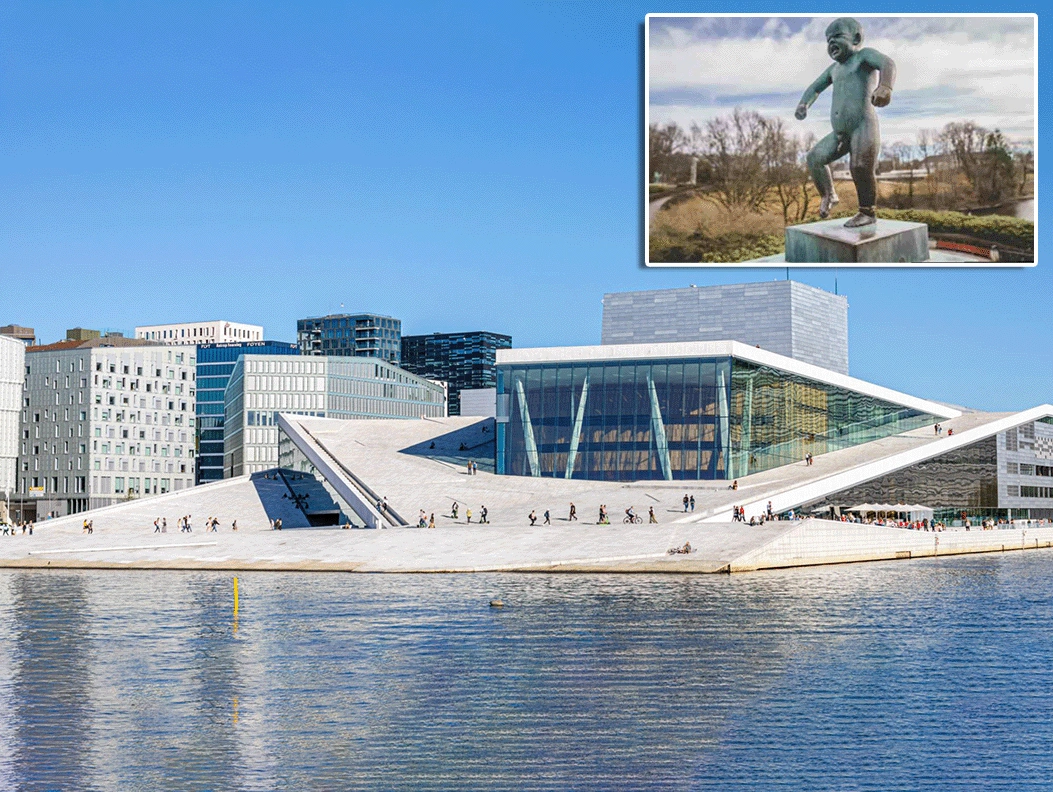 Opera house in Oslo, Norway